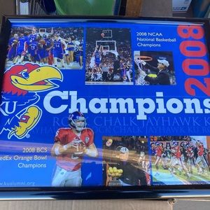 2008 Champions K U Jayhawks Poster